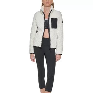 Calvin Klein Performance Women’s Diamond Pattern Fleece Jacket